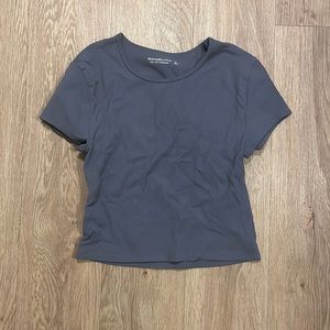 Abercrombie & Fitch Cropped Ribbed Tee size S